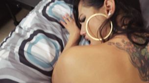 A fine ass Latina with large nipples is showing her love to a man
