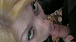 Blonde attacked by a randy guy who needs her moist pussy