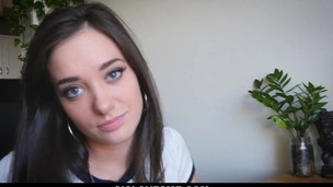 brunette babe blowjob doggystyle cumshot ass handjob hd