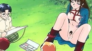 Outdoor dp with sex toys in anime movie